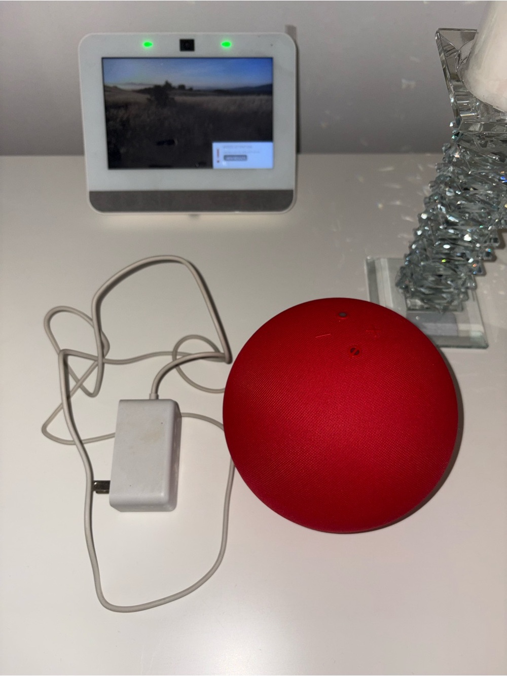 Big Red Amazon Echo Dot (4th Gen) Smart Speaker